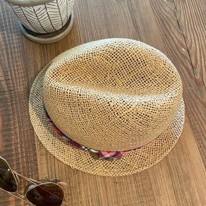 Rag & Bone Open Weave Straw Fedora Sun Hat